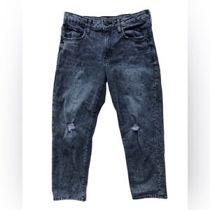 Gap Kids Girls Black Distressed Denim Jeans